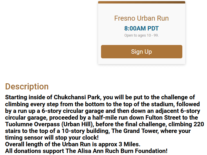 Fresno Urban Run